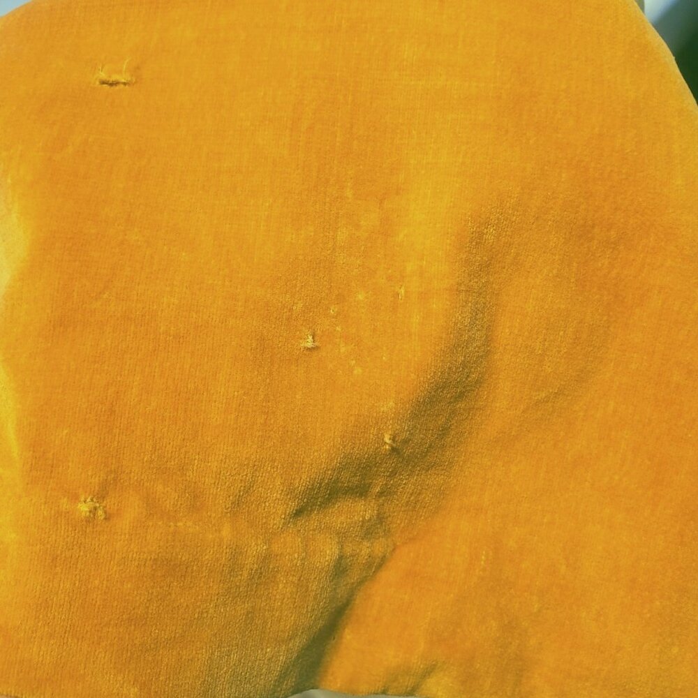 50s Pant Set Yellow Corduroy Velvet XS 21 Inch Waist - Picture 7 of 14